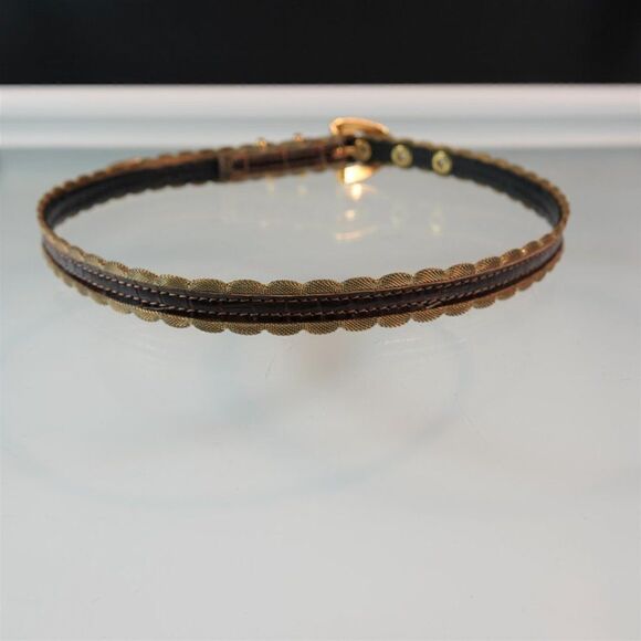 Fashion Dress Belt Mesh And Leather Skinny - Picture 5 of 9